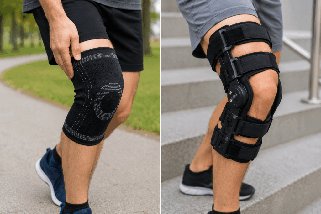 Knee Caps vs Hinged Knee Caps