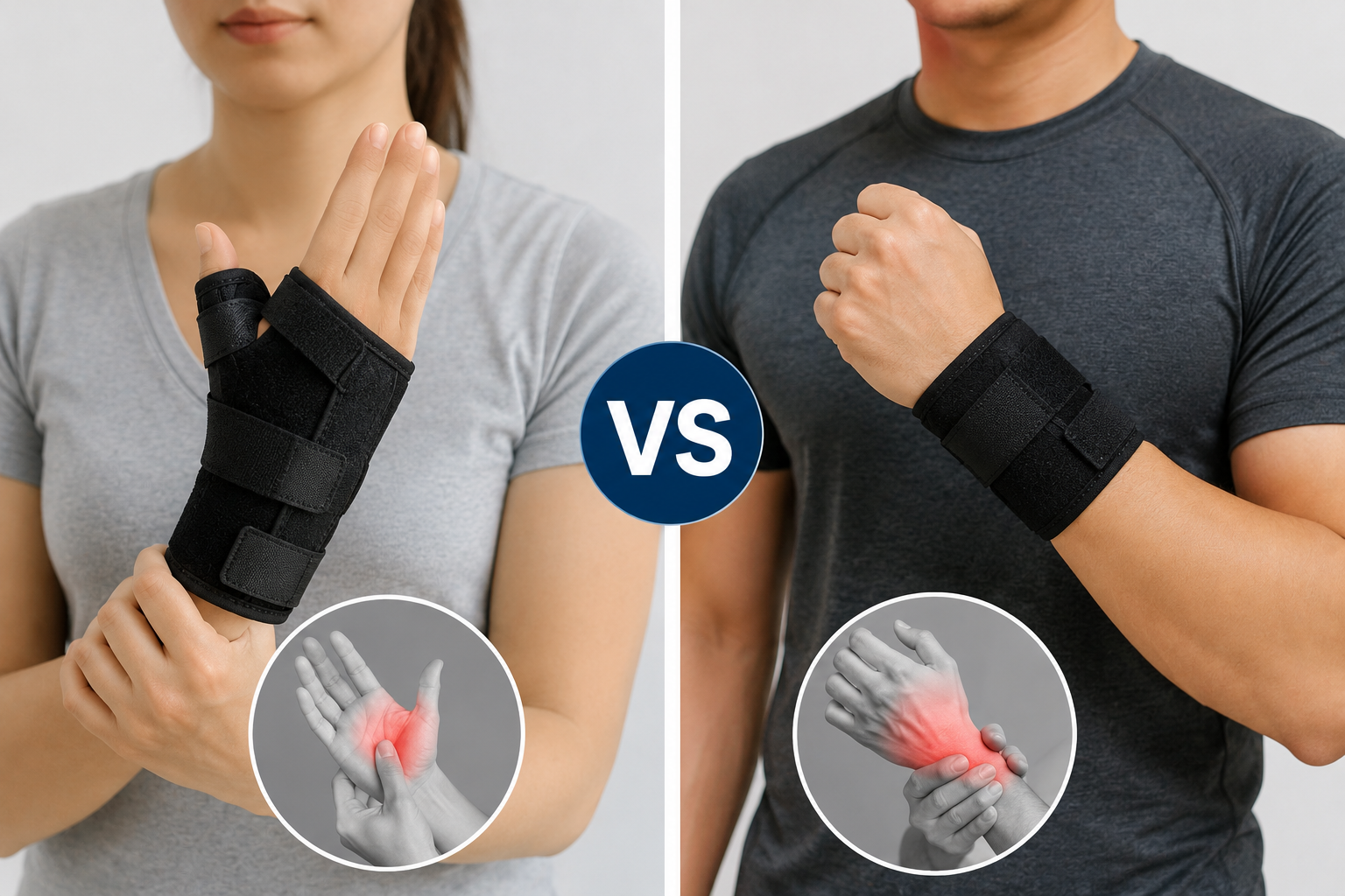 Thumb Spica Splint vs Wrist Brace